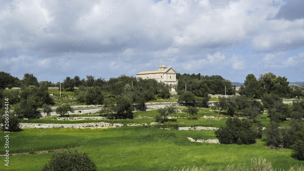 driving to  Noto in the province of Syracuse in Sicily, Italy