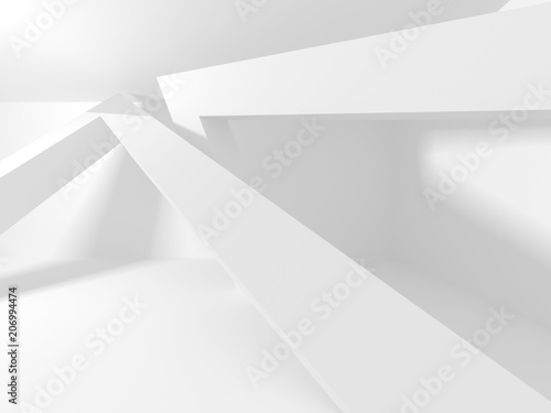 Abstract Modern White Architecture Background