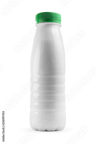 white plastic bottle