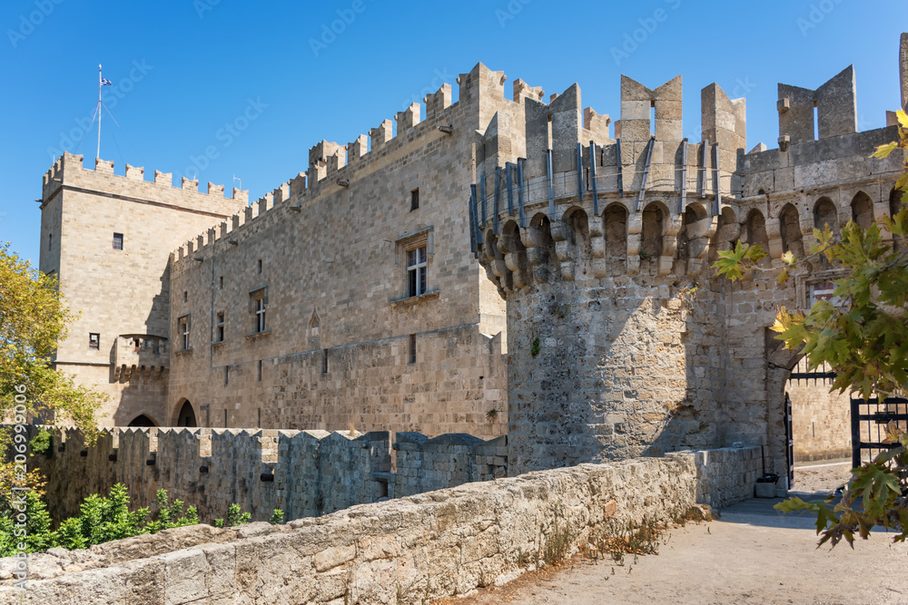 Side entrance from city walls to Grand master palace (Rhodes, Greece)