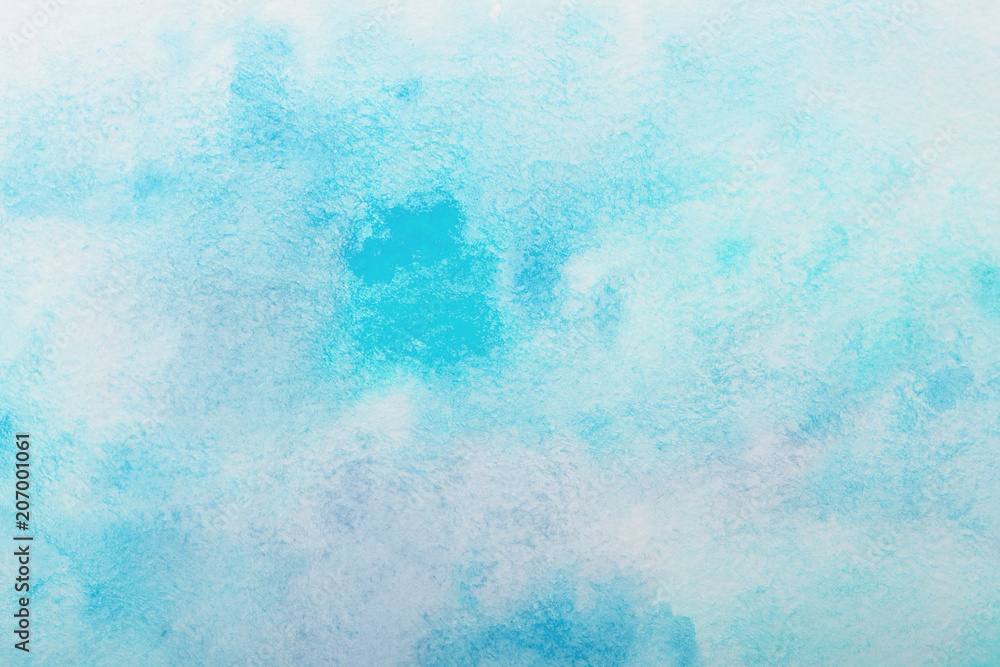 blue watercolor splash stroke background. by drawing