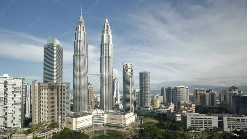 Steel and glass structures, Kuala Lumpur City, Malaysia, Kuala Lumpur, Asia, Time lapse Steel and glass structures, Kuala Lumpur City, Malaysia, Kuala Lumpur, Asia, Time lapse