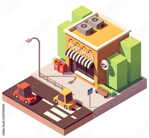 Vector isometric post office