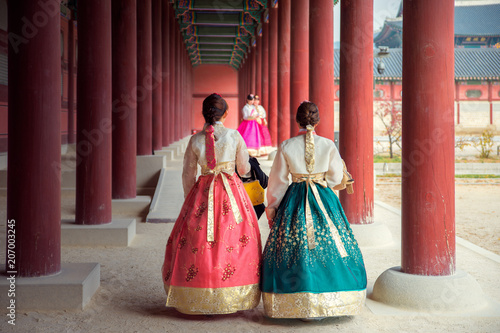 Photography Korean lady in Hanbok