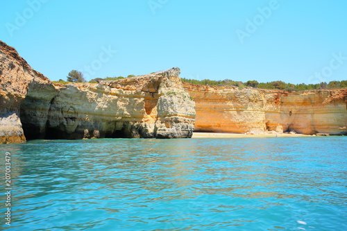 Beautiful Atlantic Coast near Lagos in Algarve, Portugal