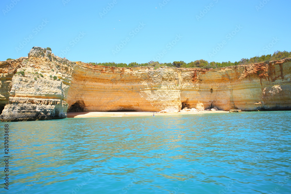 Scenic coast in Algarve, Portugal