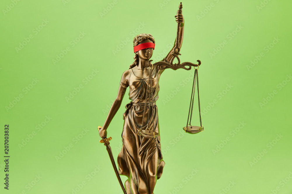 Blinde Justitia Statue als Gerechtigkeit Konzept Stock Photo Adobe Stock