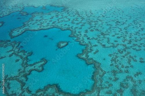 scenic flight over heart reef