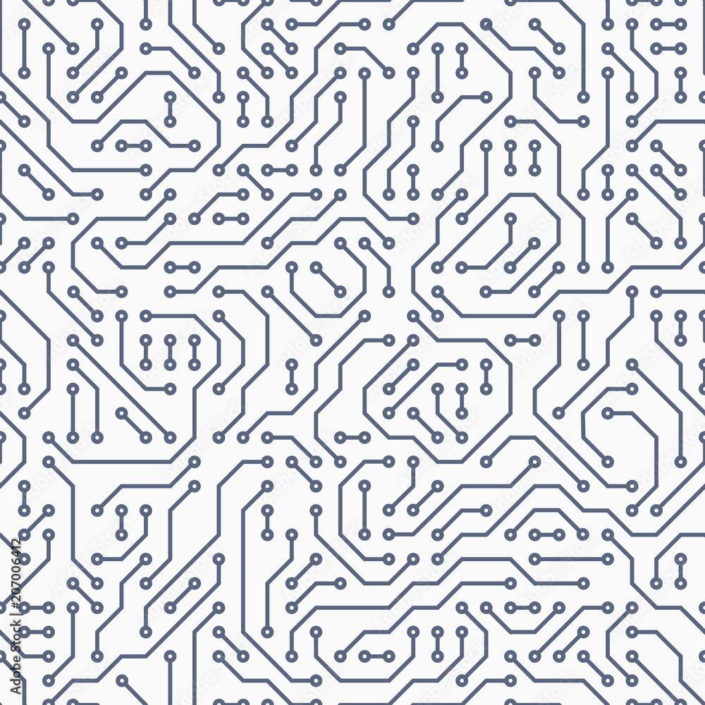 Computer circuit board. Seamless pattern Computer circuit board. Seamless pattern