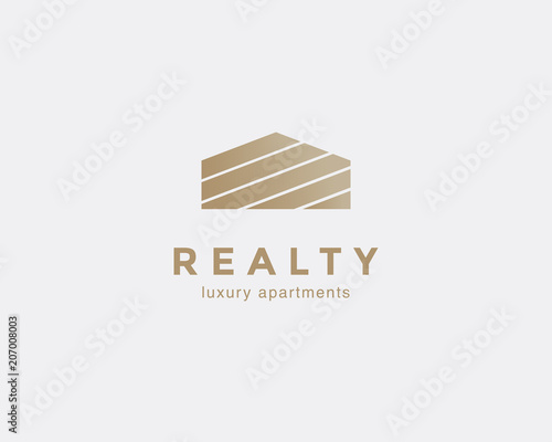 Simple line house symbol