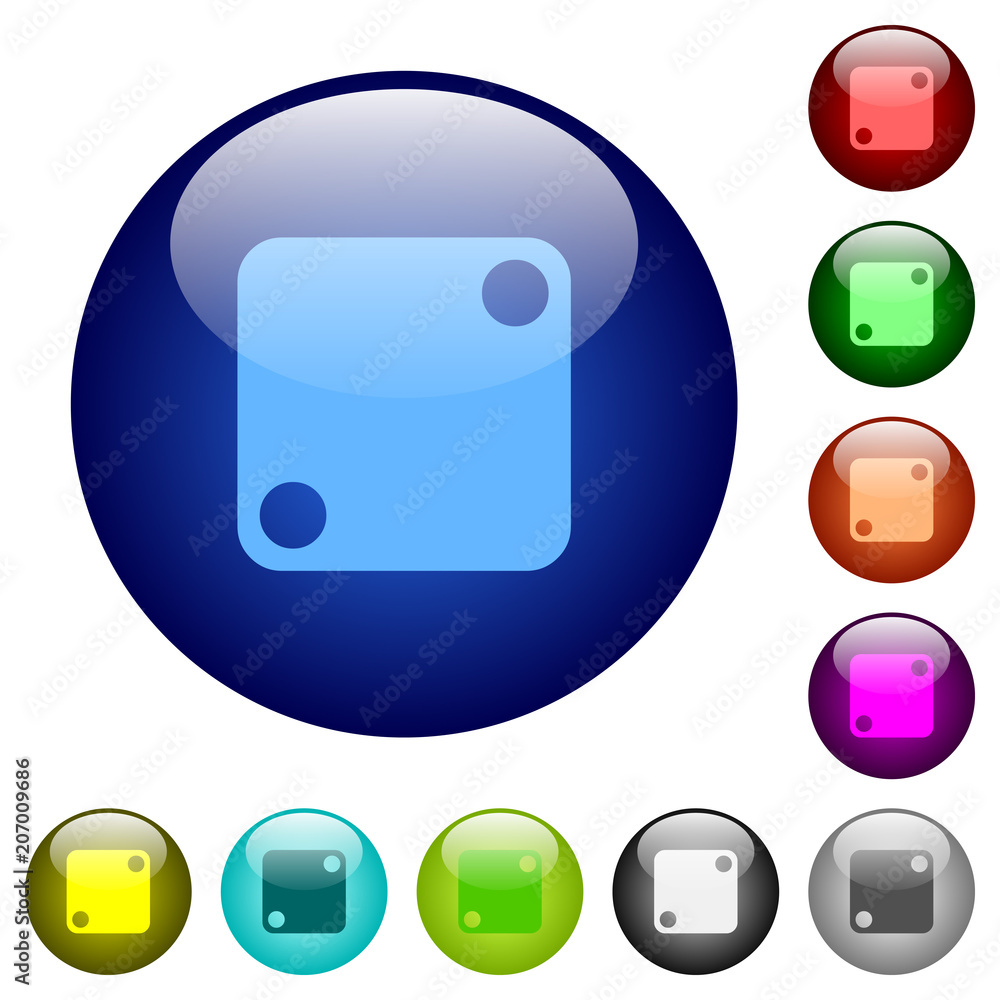 Domino two color glass buttons Domino two color glass buttons