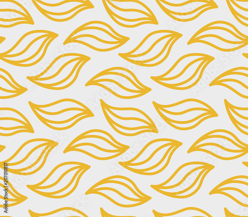 yellow elements on gray background, abstract seamless pattern