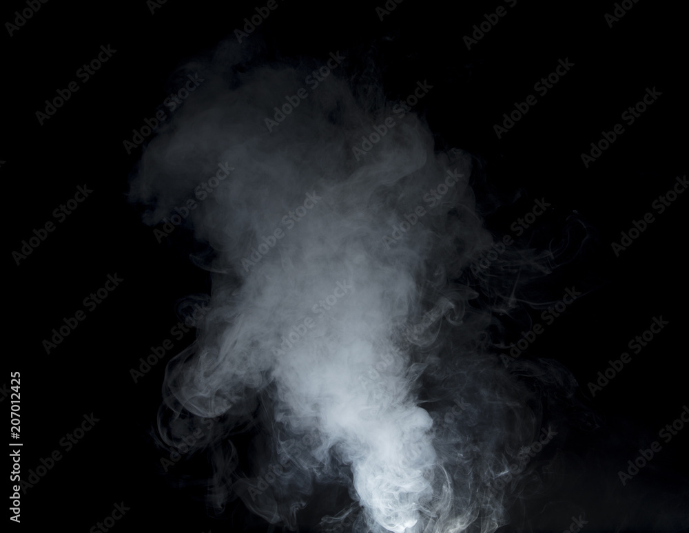 Smoke on Black background Smoke on Black background