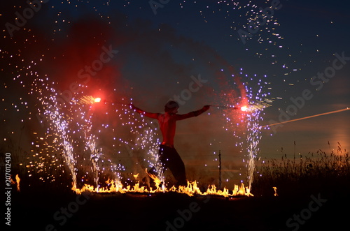 The Kecak Fire Dance at Uluwatu Temple, Bali, Indonesia