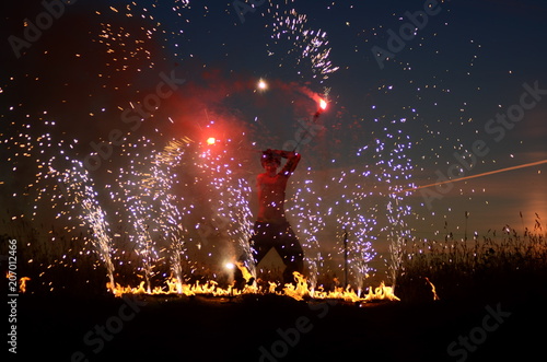 The Kecak Fire Dance at Uluwatu Temple, Bali, Indonesia