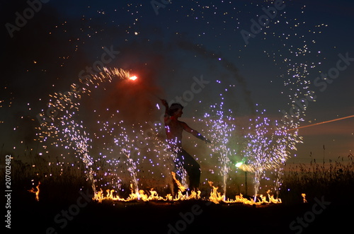 The Kecak Fire Dance at Uluwatu Temple, Bali, Indonesia