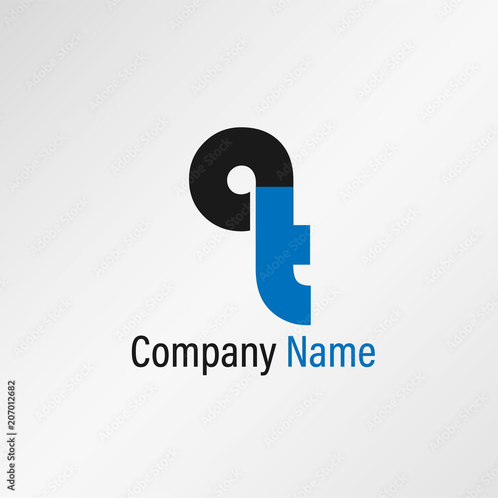 Initial Letter AT Logo Template Vector Design Initial Letter AT Logo Template Vector Design