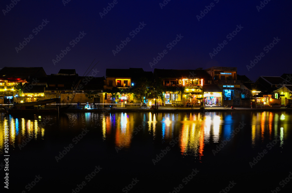 HOI AN, VIETNAM - JANUARY 11, 2014: Hoi An old town. Hoi An is a popular tourist destination of Asia. Hoian is recognized as a World Heritage Site by UNESCO.