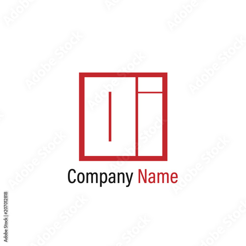Initial Letter OI Logo Template Vector Design