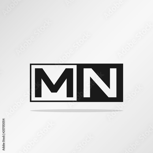 Initial Letter MN Logo Template Vector Design