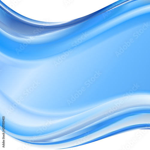 Blue gradient abstract background for business artwork