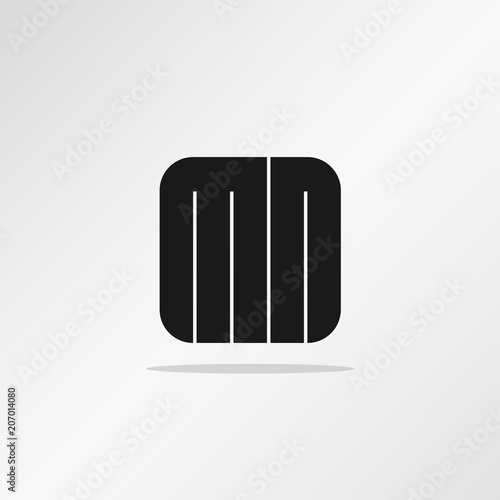 Initial Letter MN Logo Template Vector Design