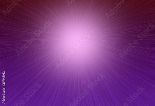 Bright purple rays radiant background with the effect of light banner with copy space for your text.