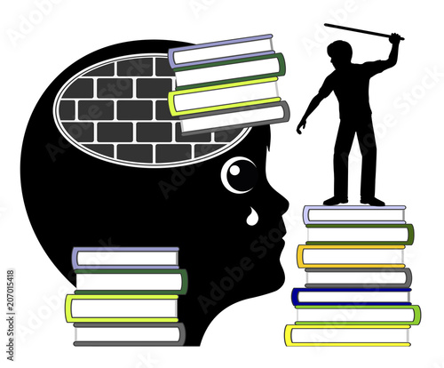 Child learning under stress. Fear and corporal punishment block the ability to learn in childhood education
