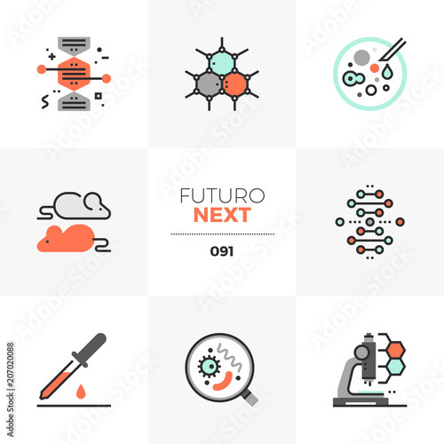 Biotechnology Futuro Next Icons