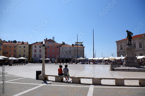 place tartini à piran en slovénie  photo