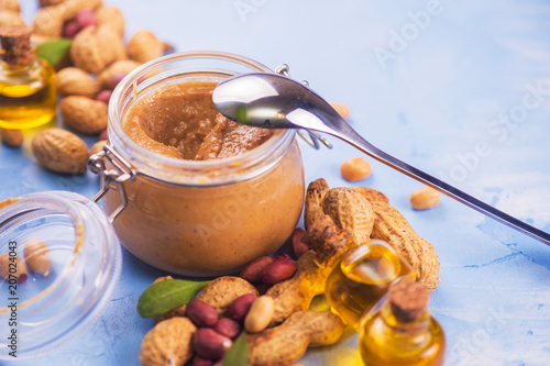 Natural peanut butter with ...