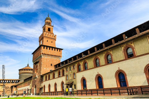 Sforza Castle (Castello Sforzesco) in Milan