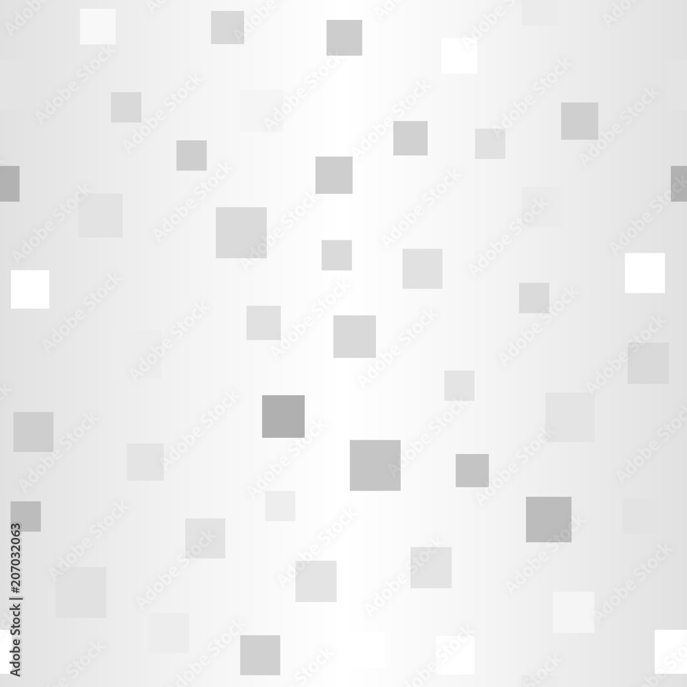Glowing random square pattern. Seamless vector background