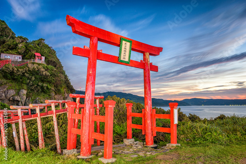 Motonosumi Inari Shrine in Yamaguchi Prefecture  Japan.