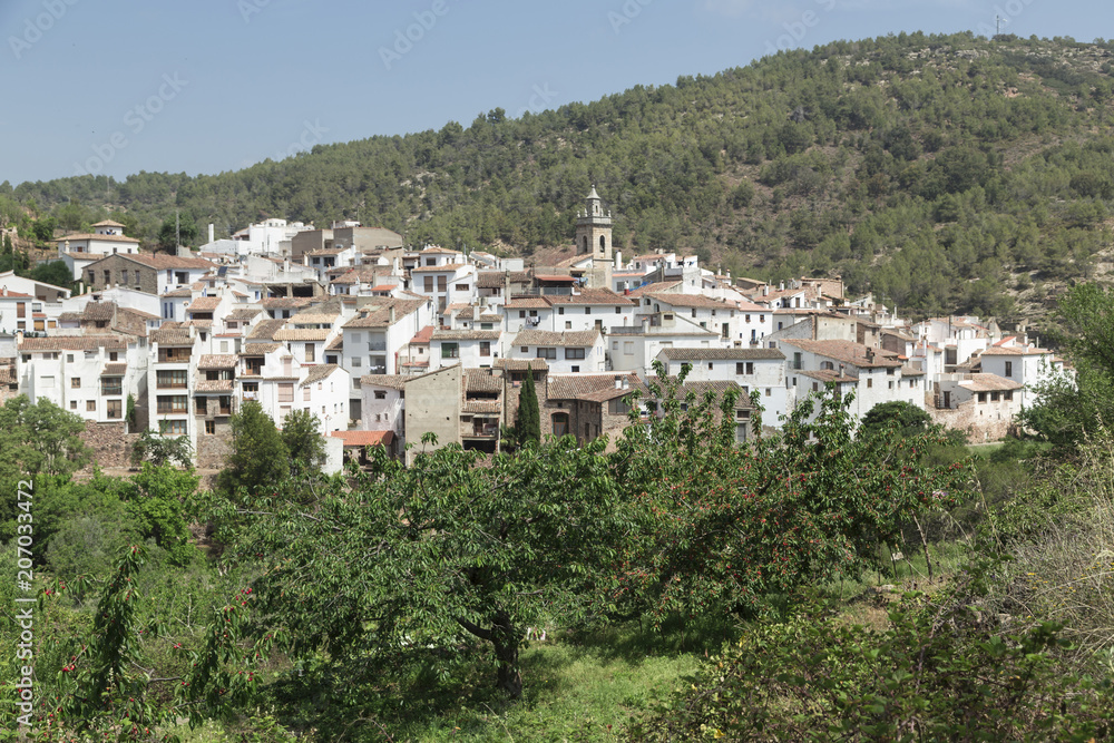 partial view of Aín, Castellón, Spain