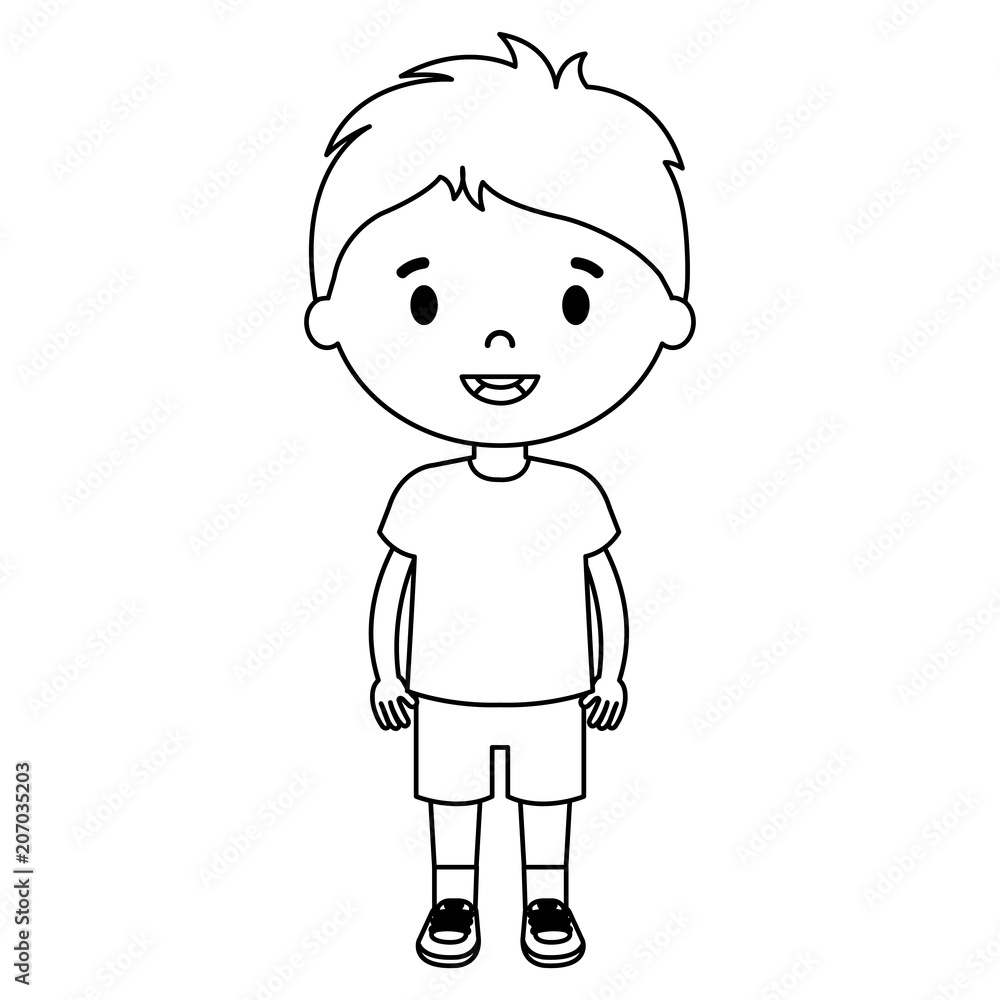 little boy son character vector illustration design little boy son character vector illustration design