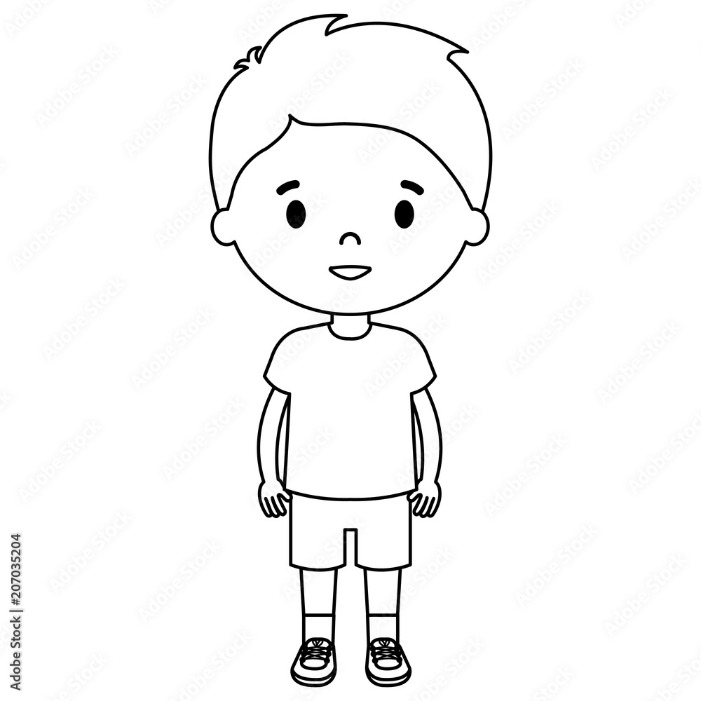 little boy son character vector illustration design little boy son character vector illustration design