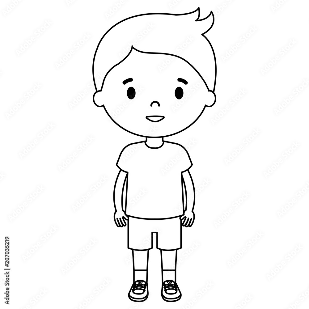 little boy son character vector illustration design little boy son character vector illustration design