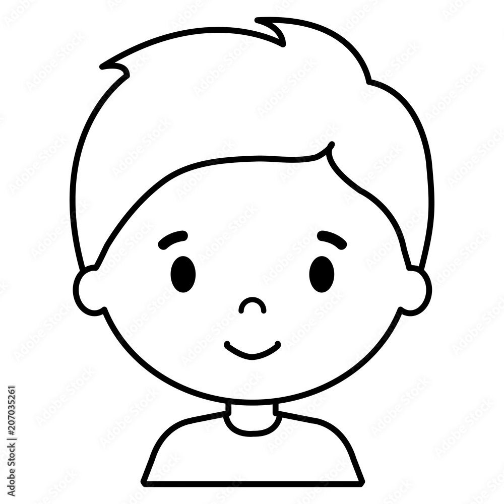 little boy son character vector illustration design