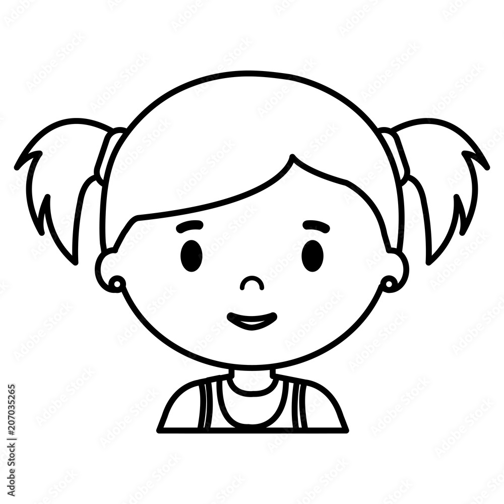 little girl daughter character vector illustration design little girl daughter character vector illustration design