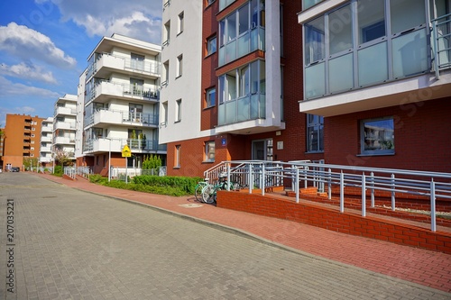 New modern housing estate in Lodz - Typical housing 