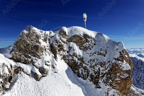 Winter in Bavaria - Zugspitze..Winter in Bayern - Zugspitze.