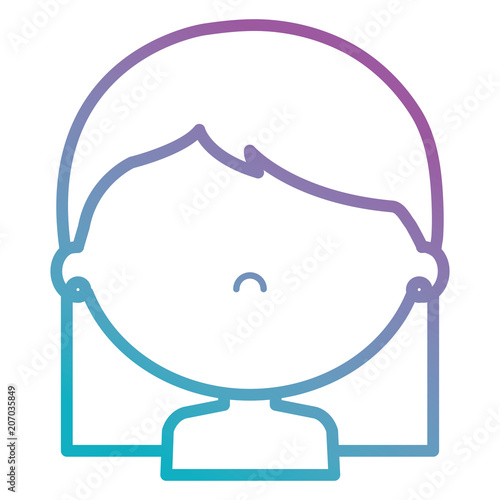 little girl daughter shirtless character vector illustration design