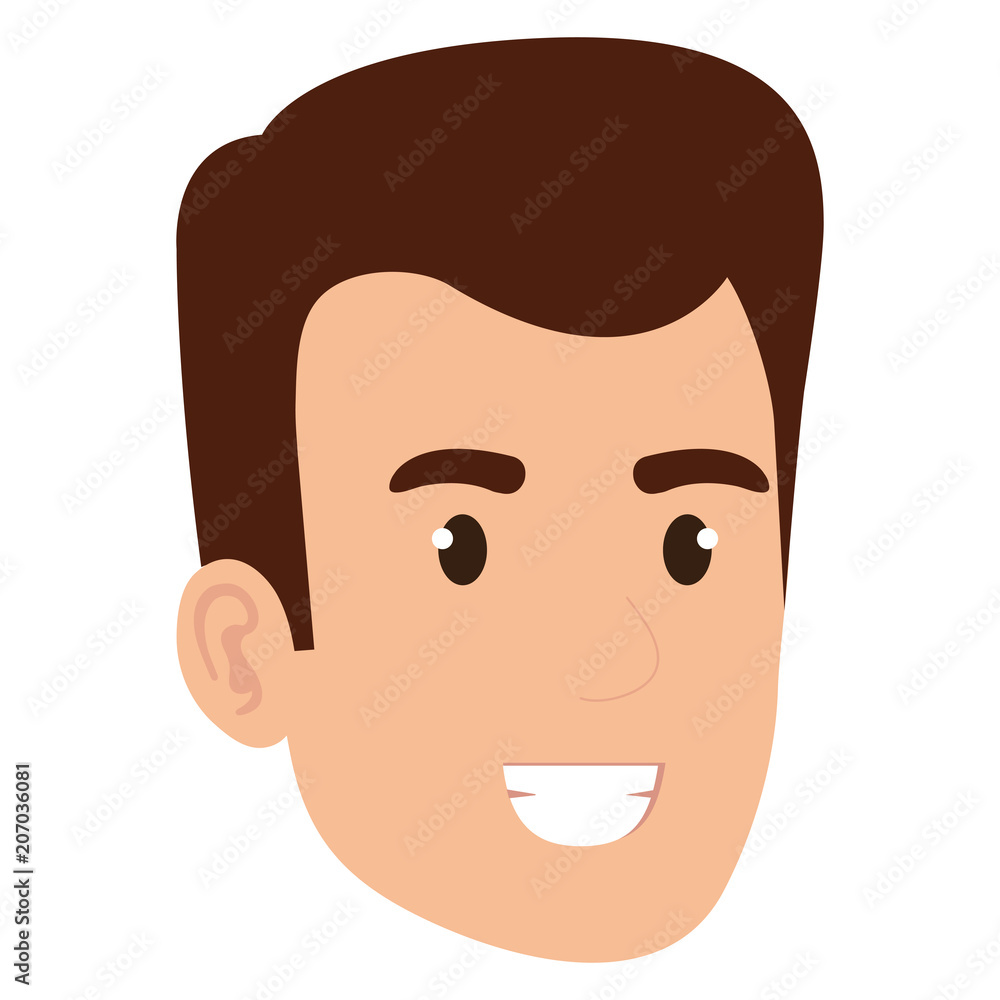 young man head avatar character vector illustration design young man head avatar character vector illustration design