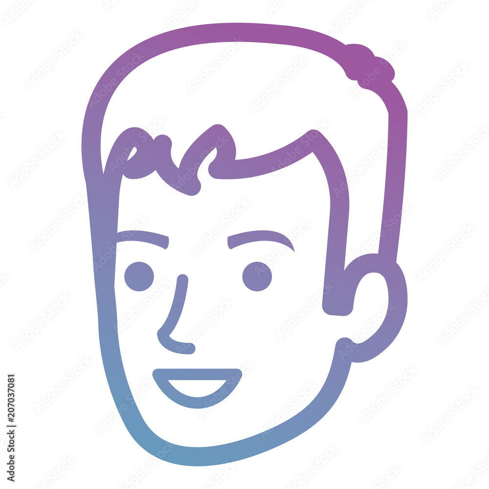 young man head avatar character vector illustration design young man head avatar character vector illustration design