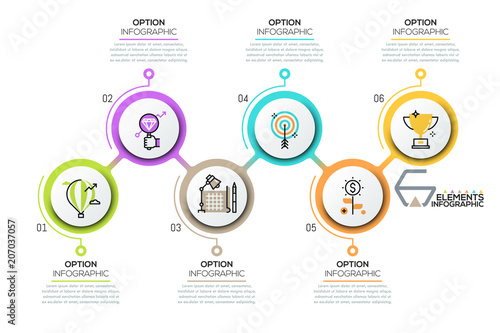 Modern infographic design template