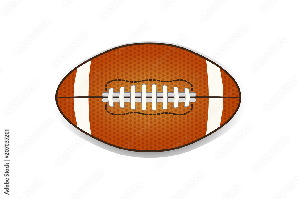 Illustartion of american football ball isolated on white Illustartion of american football ball isolated on white