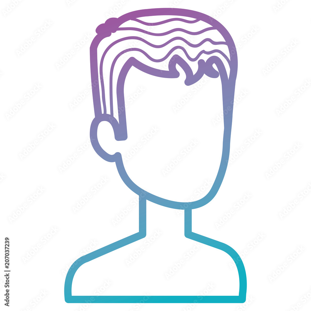 young man shirtless avatar character vector illustration design young man shirtless avatar character vector illustration design