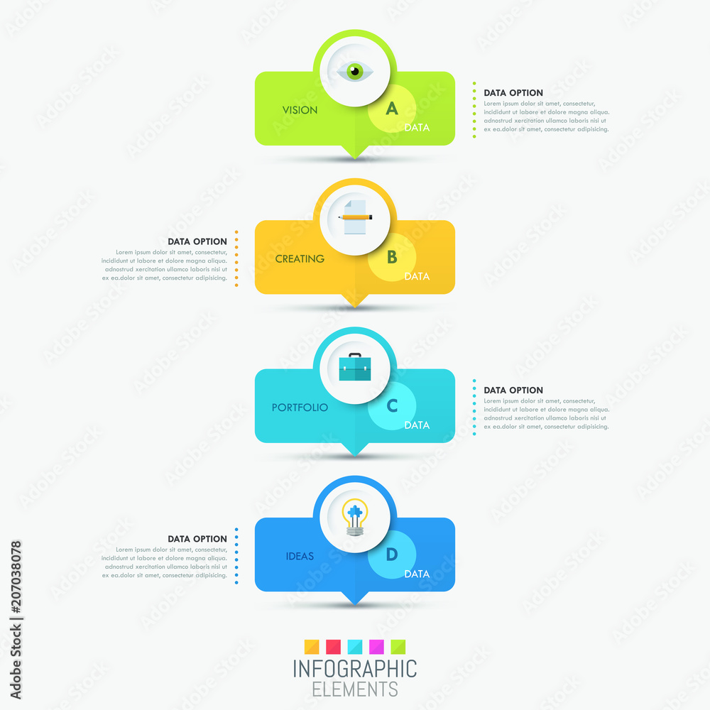 Modern infographic design template Modern infographic design template