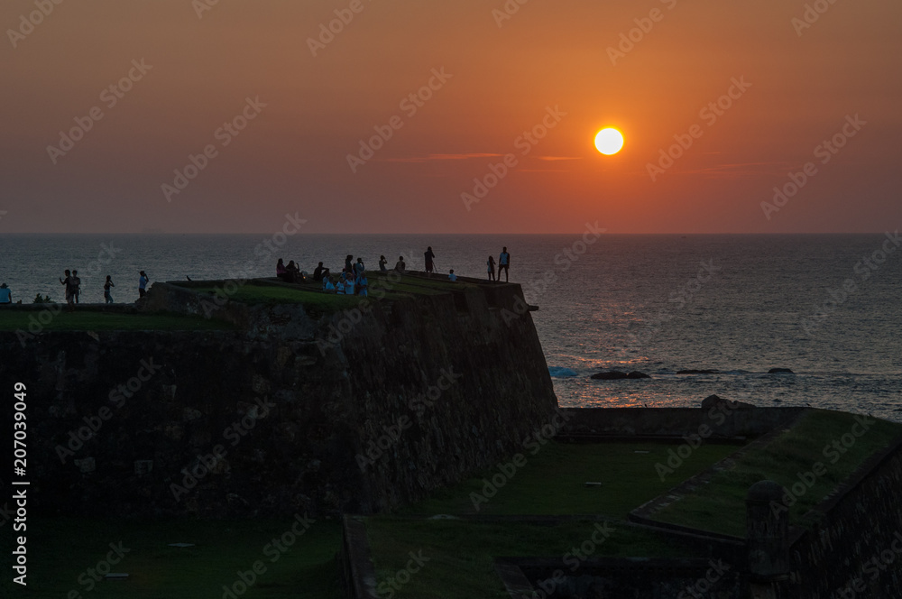 Sunset in Galle Fort, Sri Lanka